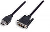 Cable HDMI a DVI  MANHATTAN - HDMI, DVI-D, Macho/Macho, Negro