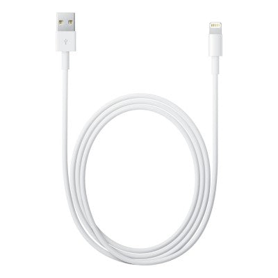 Cable Lightning a USB APPLE - Color blanco, 2 m, Cable Lightning