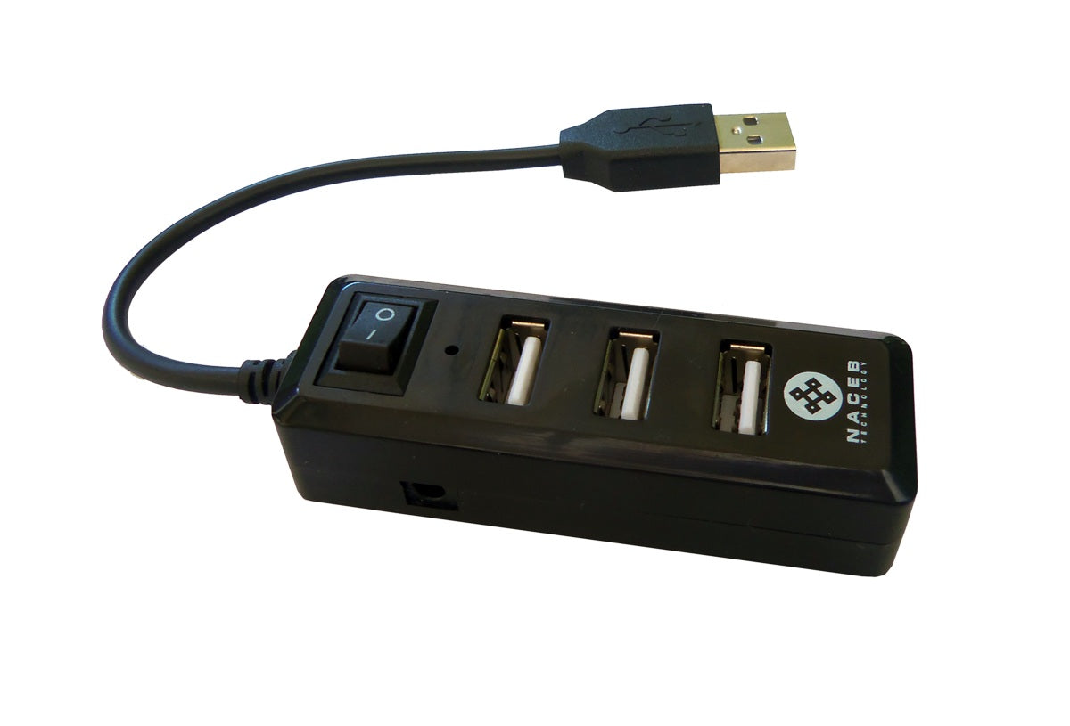 Hub USB Naceb Technology NA-143 Negro