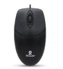 Mouse básico USB BROBOTIX 497202 - Negro, 3 botones, Alámbrico, Óptico