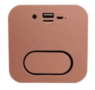 Bocina inalámbrica Highlink Color Rosa - radio FM, lector USB, lector micro SD, batería recargable, portátil, ligera