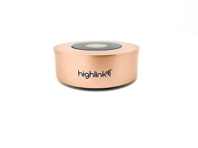 Bocina inalámbrica Highlink Touch Rosa Oro - lector micro SD, batería recargable.