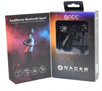 Audífonos Bluetooth Sport Naceb Technology NA-0306 Negro