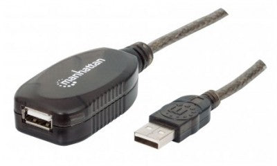 Cable USB - Extensión MANHATTAN 151573 Negro
