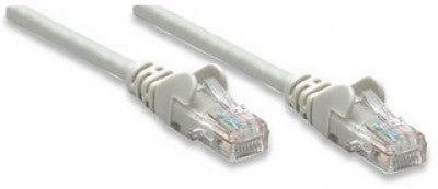 Cable de parcheo INTELLINET - 5 m, RJ-45, RJ-45, Macho/Macho, Gris