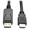 Cable Adaptador Tripp Lite DisplayPort 1.2 a HDMI - DP con Broches a HDMI (M/M), UHD 4K, 1.83 m [6 pies] P582-006-V2