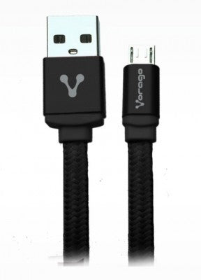 Cable USB VORAGO CAB-113 - Micro USB, 1 m, Negro