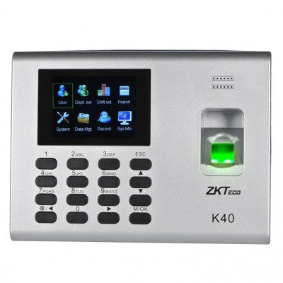 Control de Tiempo y Asistencia ZK TECO ZK -K40 Gris
