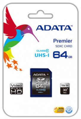 Memoria SD (SDXC) 64GB ADATA CLASS 10 64 GB