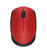 Mouse LOGITECH M170 Rojo RF inalámbrico