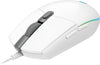 Mouse LOGITECH G203 - USB, Juego, 200-8.000 dpi, Color blanco